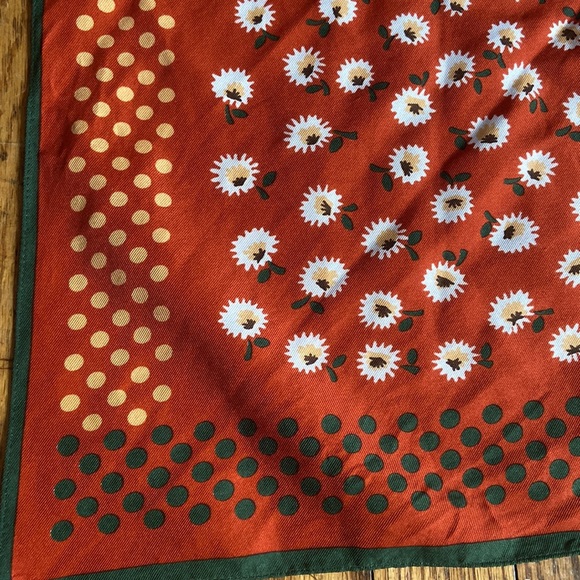 Vintage orange scarf - Picture 2 of 3